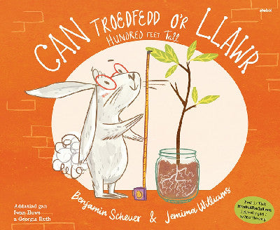 Clawr llyfr / Book cover: Can Troedfedd o’r Llawr / Hundred Feet Tall