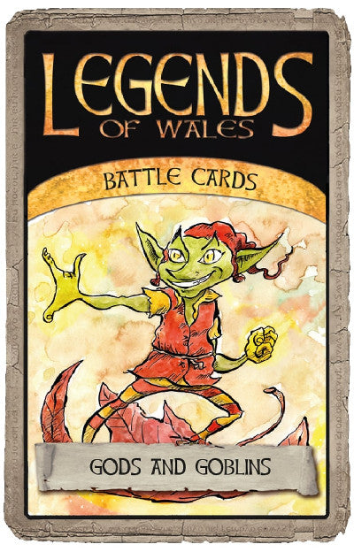 Gêm / Game: Legends of Wales Battle Cards: Gods and Goblins