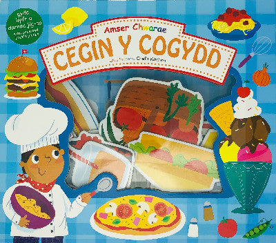 Clawr llyfr / Book cover: Amser Chwarae: Cegin y Cogydd / Let's Pretend: Chef's Kitchen