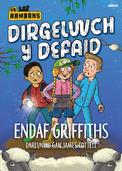 Clawr llyfr / Book cover: Cyfres yr Hambons: Dirgelwch y Defaid