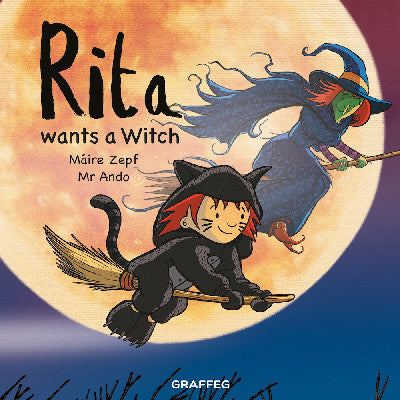 Clawr llyfr / Book cover: Rita Wants a Witch