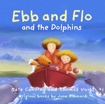Clawr llyfr / Book cover: Ebb and Flo and the Dolphins