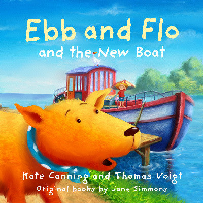 Clawr llyfr / Book cover: Ebb and Flo and the New Boat