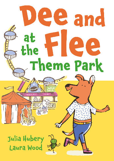 Clawr llyfr / Book cover: Dee and Flee at the Theme Park