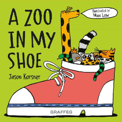 Clawr llyfr / Book cover: A Zoo in my Shoe