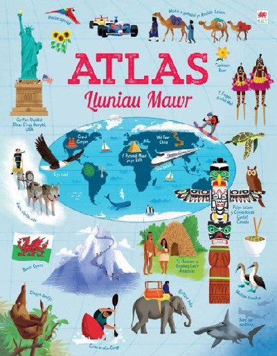 Clawr llyfr / Book cover: Atlas Lluniau Mawr