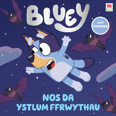 Clawr llyfr / Book cover: Blŵi - Nos Da Ystlum Ffrwythau!
