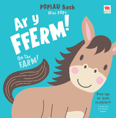 Clawr llyfr / Book cover: POPIAU Bach: Ar y Fferm! / Mini POPs: On the Farm!