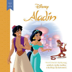 Clawr y llyfr: Disney Agor y Drws: Aladin / Book cover: Disney Agor y Drws: Aladin