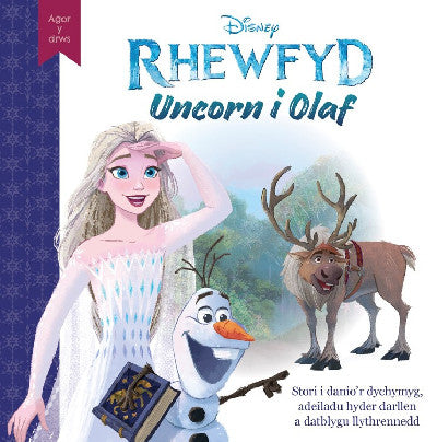 Clawr llyfr / Book cover: Disney Agor y Drws: Rhewfyd - Uncorn i Olaf