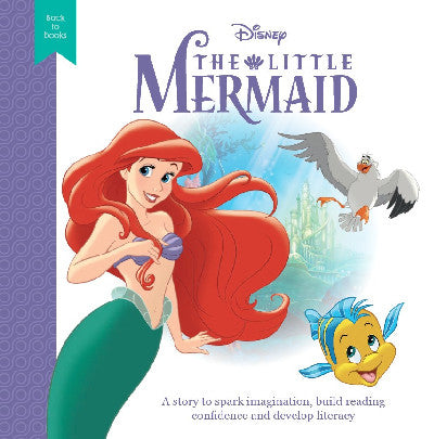 Clawr llyfr / Book cover: Disney Back to Books: The Little Mermaid