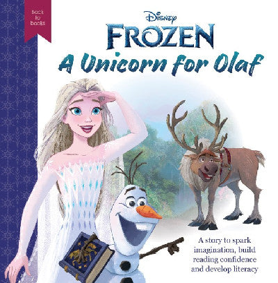 Clawr llyfr / Book cover: Disney Back to Books: Frozen - A Unicorn for Olaf