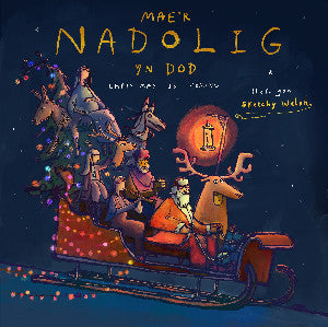 Clawr y llyfr: Mae'r Nadolig yn Dod / Christmas is Coming / Book cover: Mae'r Nadolig yn Dod / Christmas is Coming