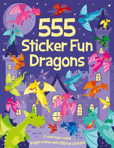 Clawr llyfr / Book cover: 555 Sticker Fun Dragons