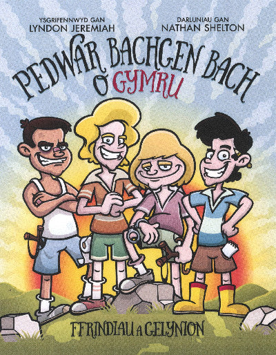 Clawr llyfr / Book cover: Pedwar Bachgen Bach o Gymru