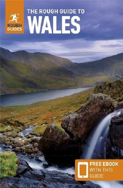 Clawr llyfr / Book cover: The Rough Guide to Wales