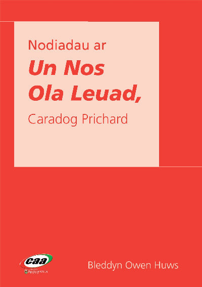 Clawr llyfr / Book cover: Nodiadau ar 'Un Nos Ola Leuad'