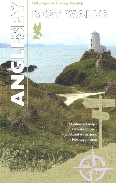Clawr llyfr / Book cover: Carreg Gwalch Best Walks: Anglesey