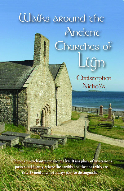 Clawr llyfr / Book cover: Walks Around the Ancient Churches of Llŷn