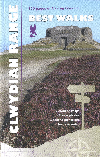 Clawr llyfr / Book cover: Carreg Gwalch Best Walks: The Clwydian Range