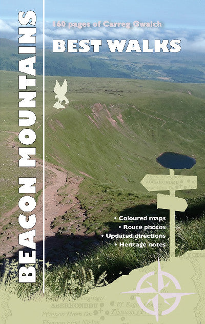 Clawr llyfr / Book cover: Carreg Gwalch Best Walks: The Beacon Mountains