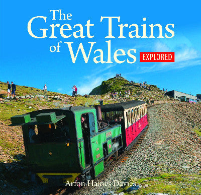 Clawr llyfr / Book cover: Compact Wales: The Great Trains of Wales Explored