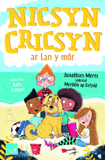 Clawr llyfr / Book cover: Nicsyn Cricsyn ar lan y môr