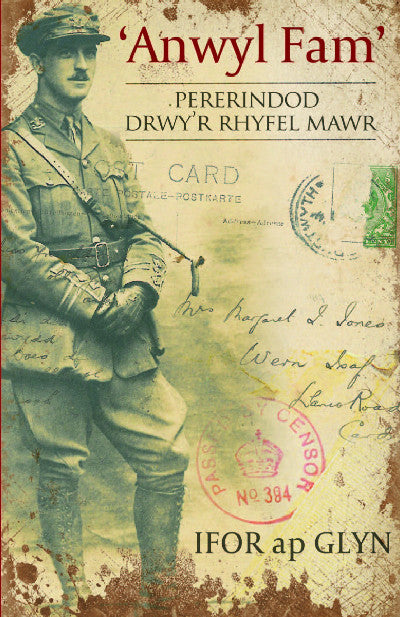Clawr llyfr / Book cover: 'Anwyl Fam' - Pererindod Drwy'r Rhyfel Mawr