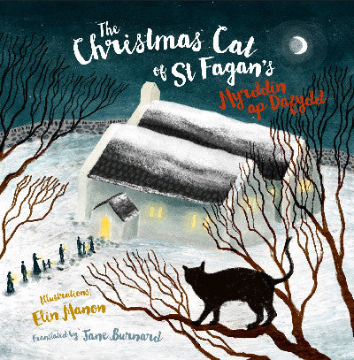 Clawr llyfr / Book cover: The Christmas Cat at St Fagan's