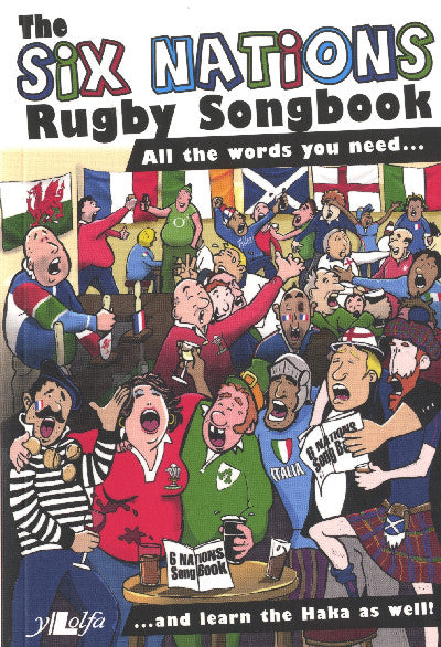 Clawr llyfr / Book cover: Six Nations Rugby Songbook, The