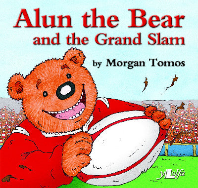 Clawr llyfr / Book cover: Alun the Bear and the Grand Slam