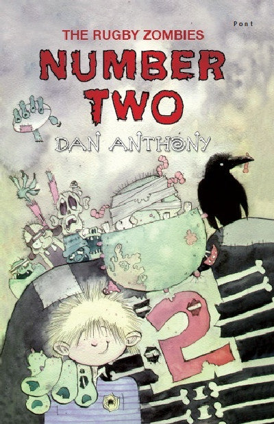 Clawr llyfr / Book cover: Rugby Zombies, The: Number Two