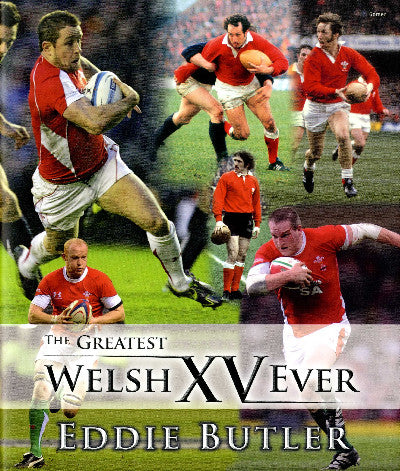 Clawr llyfr / Book cover: The Greatest Welsh XV Ever