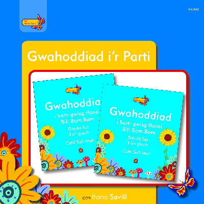 Clawr llyfr / Book cover: Pobl Pentre Bach: Gwahoddiad i'r Parti