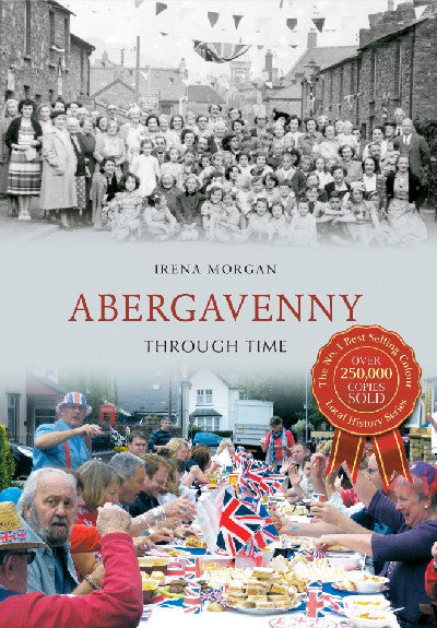 Clawr llyfr / Book cover: Abergavenny Through Time