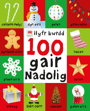 100 Gair Nadolig - Llyfr Bwrdd - Siop Y Pentan