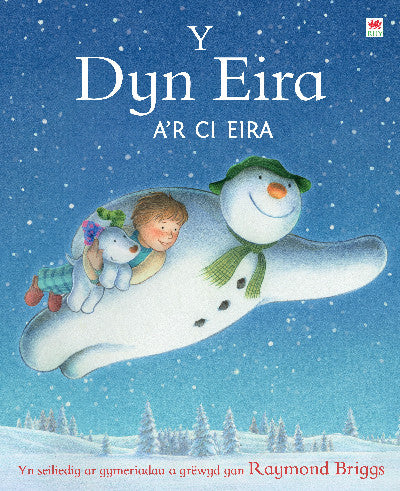 Clawr llyfr / Book cover: Y Dyn Eira a'r Ci Eira