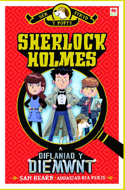 Clawr llyfr / Book cover: Sherlock Holmes a Diflaniad y Diemwnt
