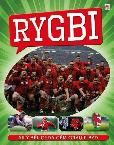 Clawr llyfr / Book cover: Rygbi