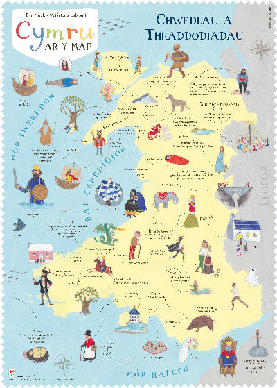 Poster: Poster Cymru ar y Map: Chwedlau a Traddodiadau