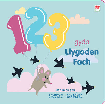 Clawr llyfr / Book cover: 123 gyda Llygoden Fach
