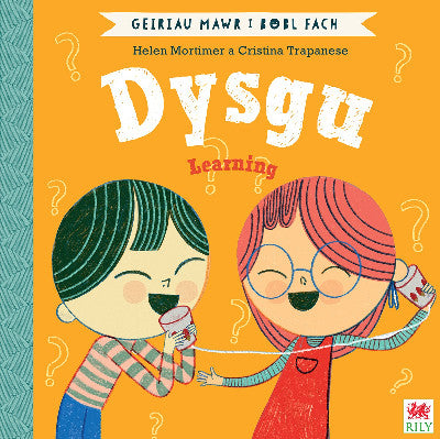 Clawr llyfr / Book cover: Dysgu (Geiriau Mawr i Bobl Fach) / Learning (Big Words for Little People)