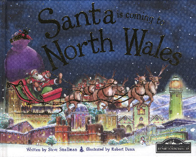 Clawr llyfr / Book cover: Santa is Coming to North Wales