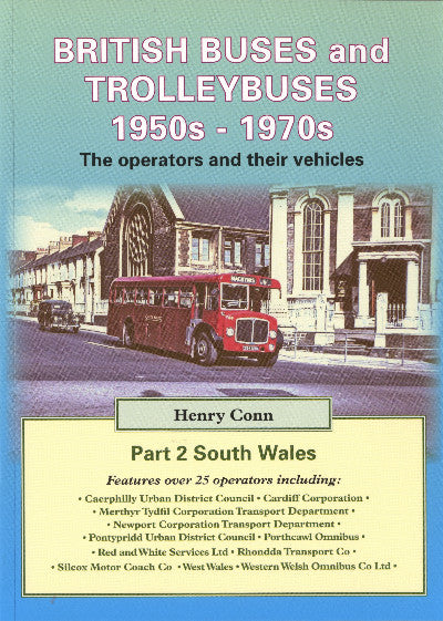Clawr llyfr / Book cover: British Buses and Trolleybuses 1950s - 1970s