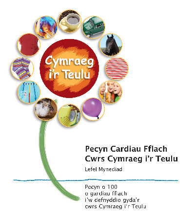 Clawr llyfr / Book cover: Cymraeg i'r Teulu: Cardiau Fflach Lefel Mynediad