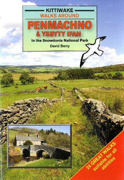 Clawr llyfr / Book cover: Walks Around Penmachno and Ysbyty Ifan in the Snowdonia National Park