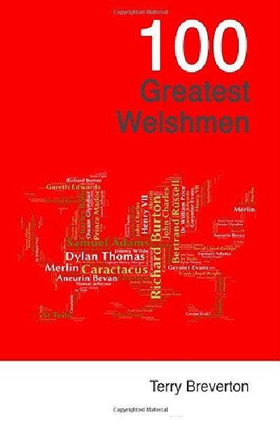 Clawr llyfr / Book cover: 100 Greatest Welshmen