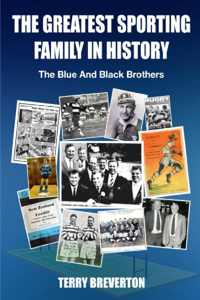Clawr llyfr / Book cover: The Greatest Sporting Family in History - The Blue and Black Brothers