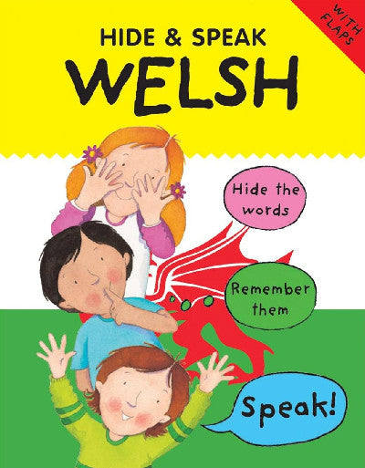 Clawr llyfr / Book cover: Hide and Speak Welsh