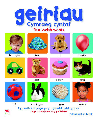 Clawr llyfr / Book cover: Geiriau Cymraeg Cyntaf